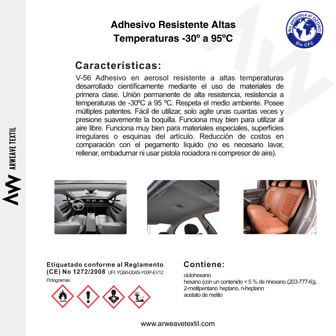 Cola en Spray para Tapizar – Resistente a Altas Temperaturas - 600 ml