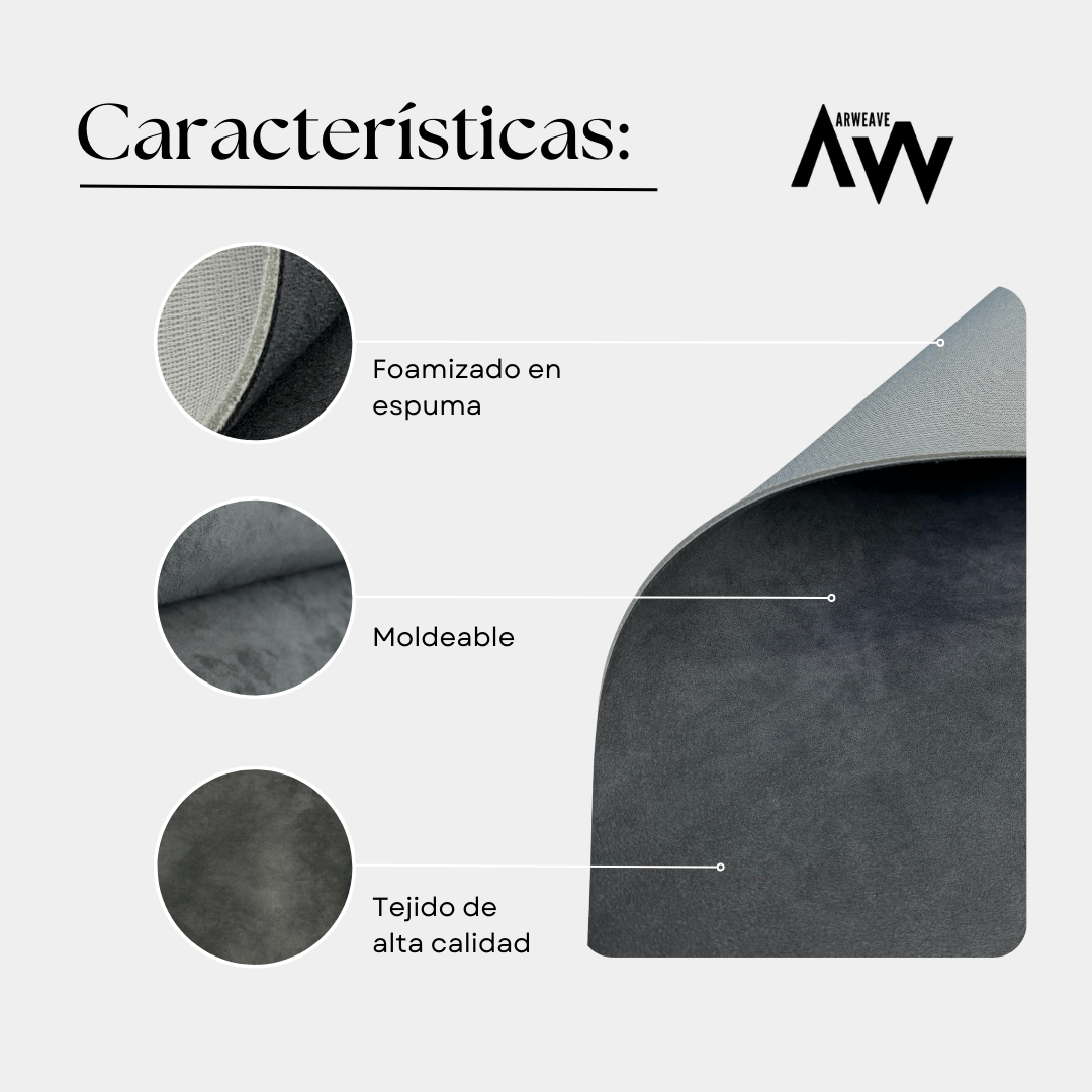 Alcántara Original Gris para tapicería de automóvilArweave Textil