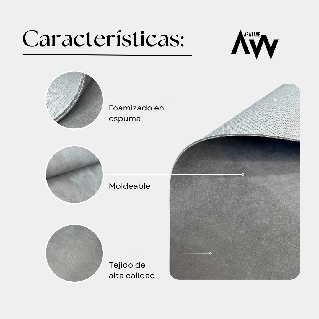 Alcántara Original Gris para tapicería de automóvilArweave Textil