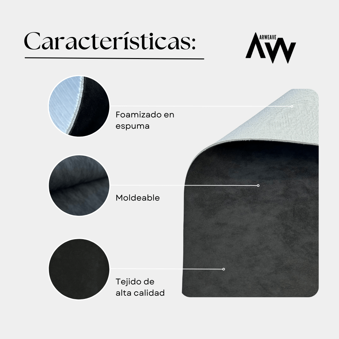 Alcántara Original Gris para tapicería de automóvilArweave Textil