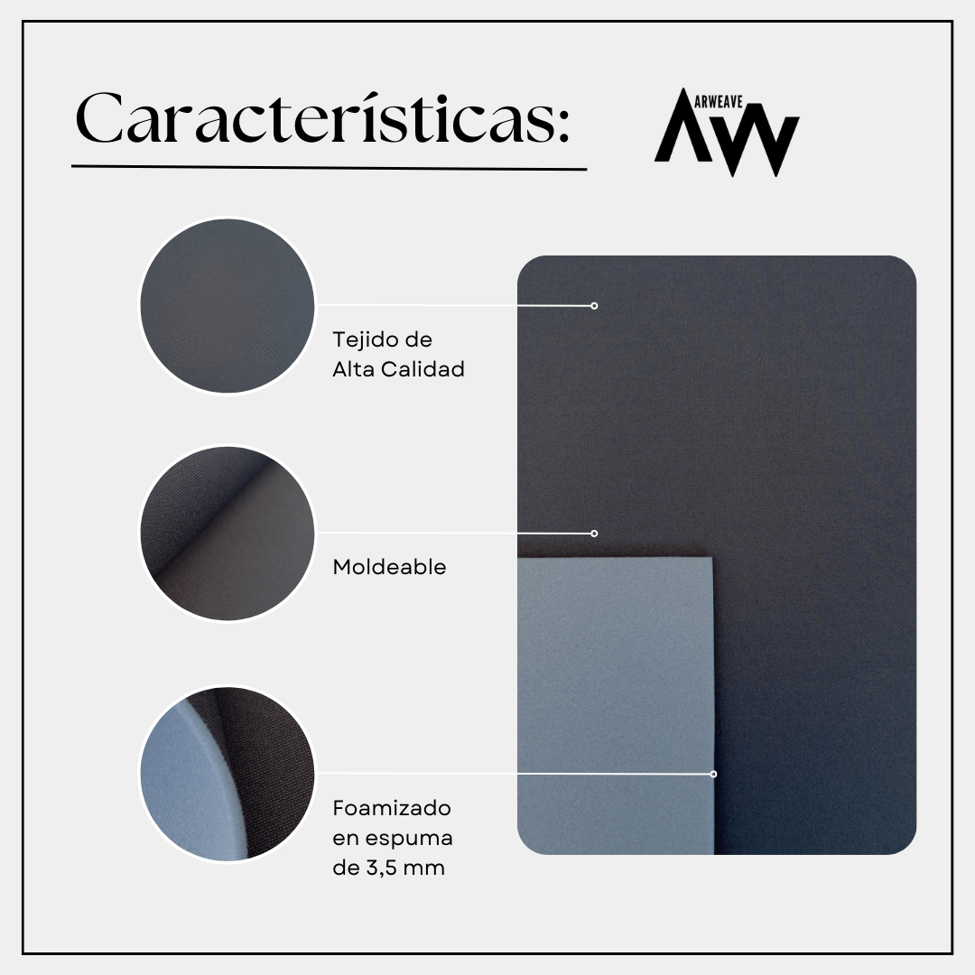 Kit para tapizar techo de coche y puertas (Tela foamizada + Cola para tapicería + Brocha)Arweave Textil