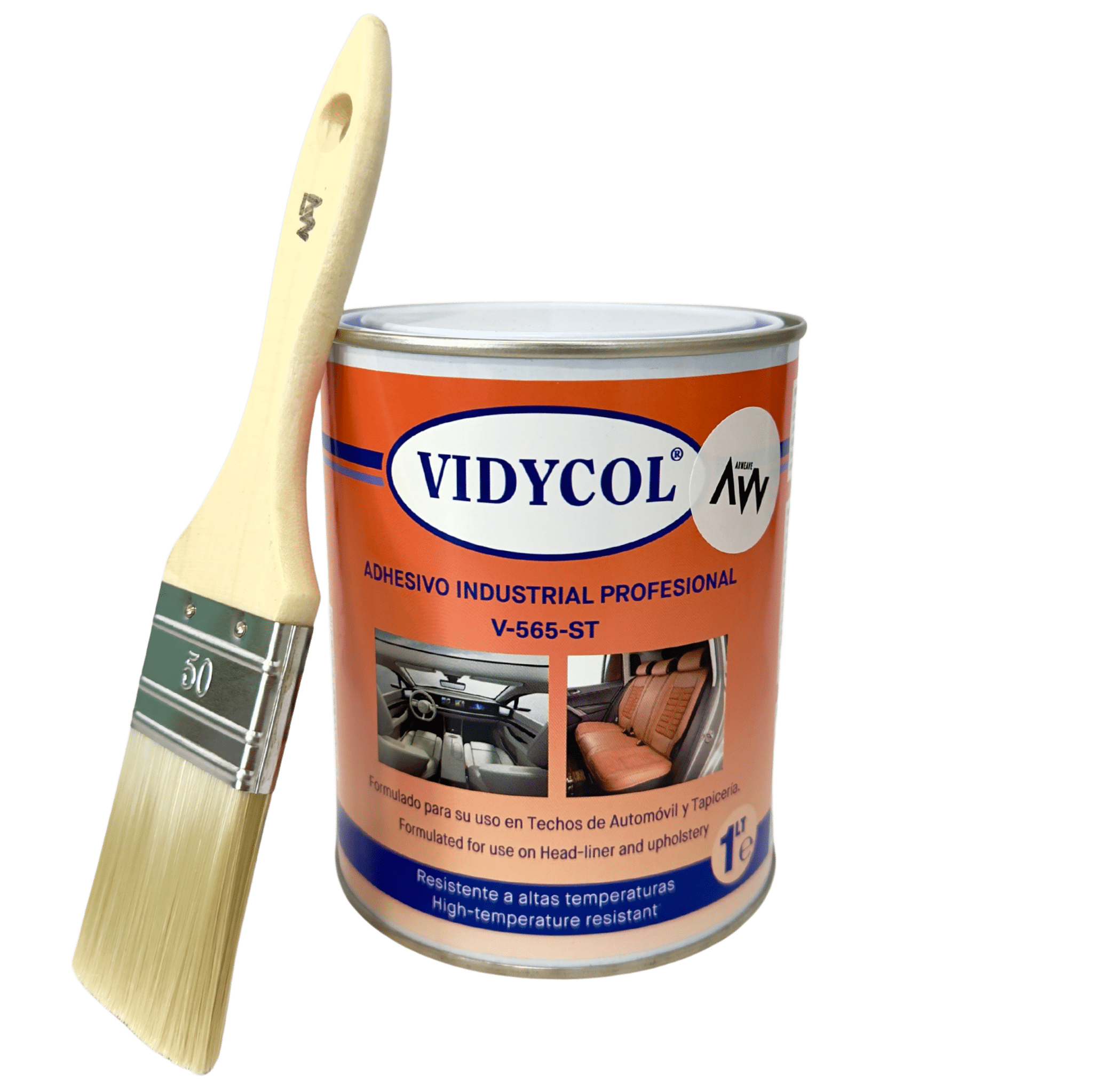 Vidycol - Pegamento resistente alta temperatura para tapicería y TECHO COCHE.Arweave Textil