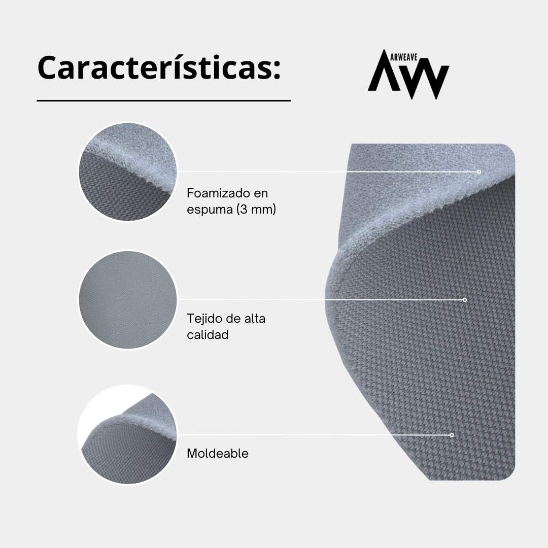 Tela Original Volkswagen Foamizada para Tapizar Techo, Puertas e Interiores