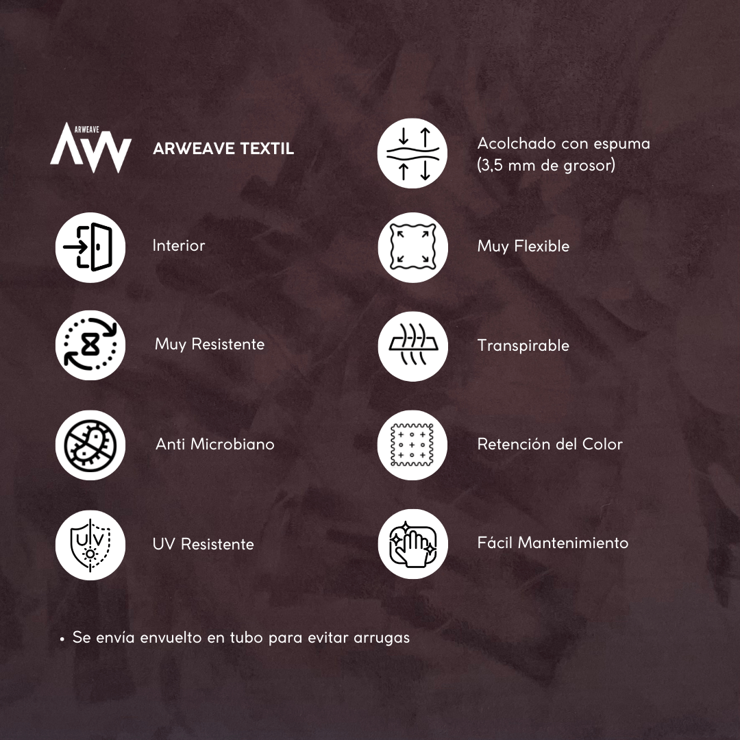 Tela de Terciopelo foamizada tipo Alcántara/AnteTelaArweave Textil