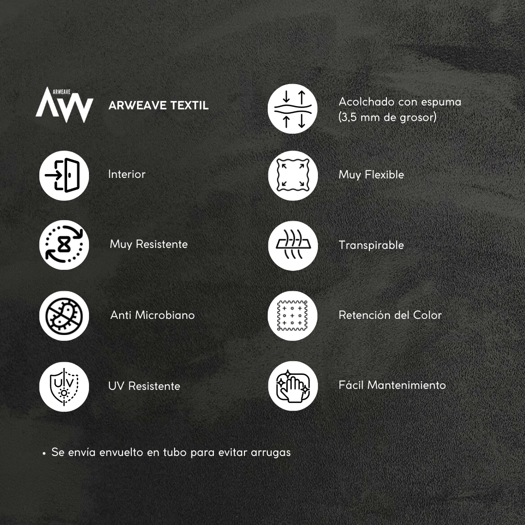 Tela de Terciopelo foamizada tipo Alcántara/AnteTelaArweave Textil