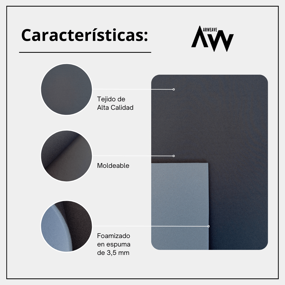 Tela foamizada para tapizar coche. Tapicería techo automóvil, puertas y interiores.Tela TechoArweave Textil