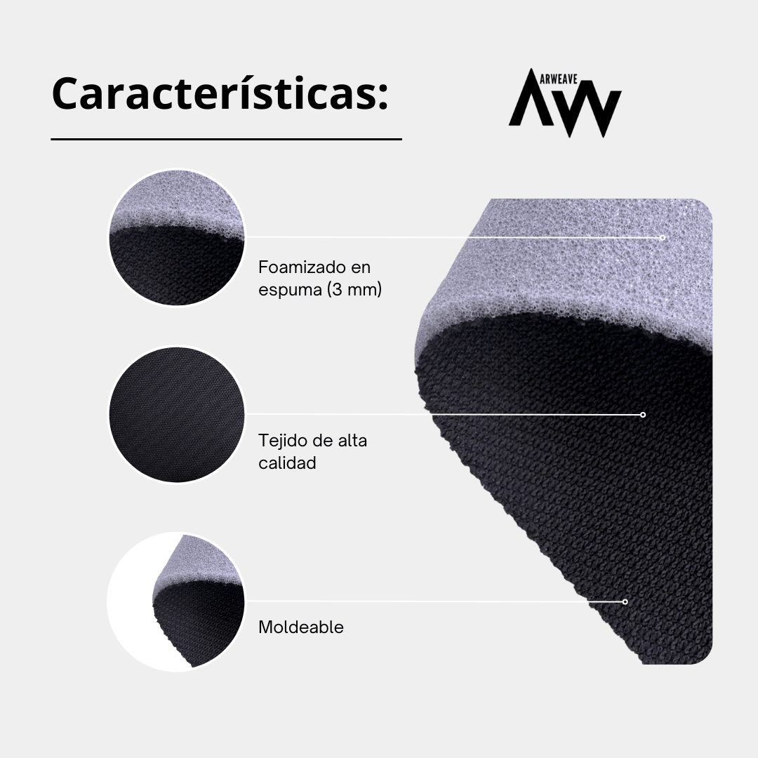Tela Original Audi Foamizada para Tapizar Techo, Puertas e InterioresTela TechoArweave Textil